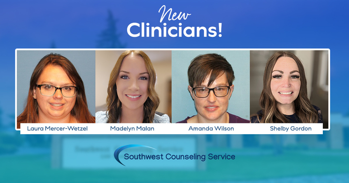 Southwest Counseling Service Congratulates Three Employees on New Licensure, Welcomes New Clinician